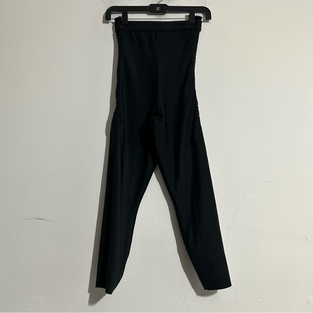 Marena Recovery High-Waist Zipper Girdle Calf Length Black Post Surgical